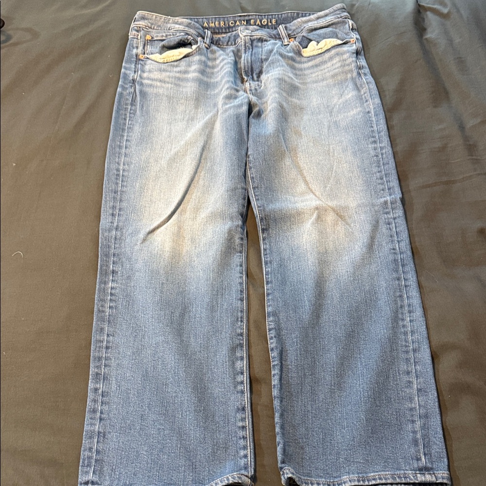 American Eagle Outfitters  Relaxed Straight Men's Blue Jeans